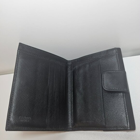 Authentic Prada Black Nylon and Leather Trifold Wallet - Picture 5 of 7